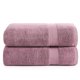 thumbnail image 1 of Juego de toallas de baño LANE LINEN Wishful Mauve, 100% algodón, 35 x 66 cm, paquete de 2, 1 of 9