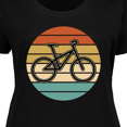 thumbnail image 4 of Inktastic Bicycle Vintage Cyclist Sunset Women's Plus Size T-Shirt, 4 of 5