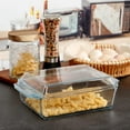 thumbnail image 6 of CozyNestFinds Rectangular Glass Casserole Dish With Lid Glass Bakeware Microwave Casserole Dish Lidded Oven Cookware (1.5L), 6 of 17