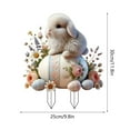 thumbnail image 3 of SXcggal 2D Acrylic Outdoor Stake Weather Easy Installation Versatile Display Modern Design Practical Basic Card Slot For Garden, 3 of 7
