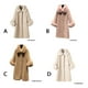 thumbnail image 2 of Minnieouse Abrigo de piel artificial para mujer, abrigo largo de mezcla de lana, chaqueta de invierno transpirable agradable a la piel, prendas de vestir Abrigos y chamarras Beige L Minnieouse  AP013647-01, 2 of 6