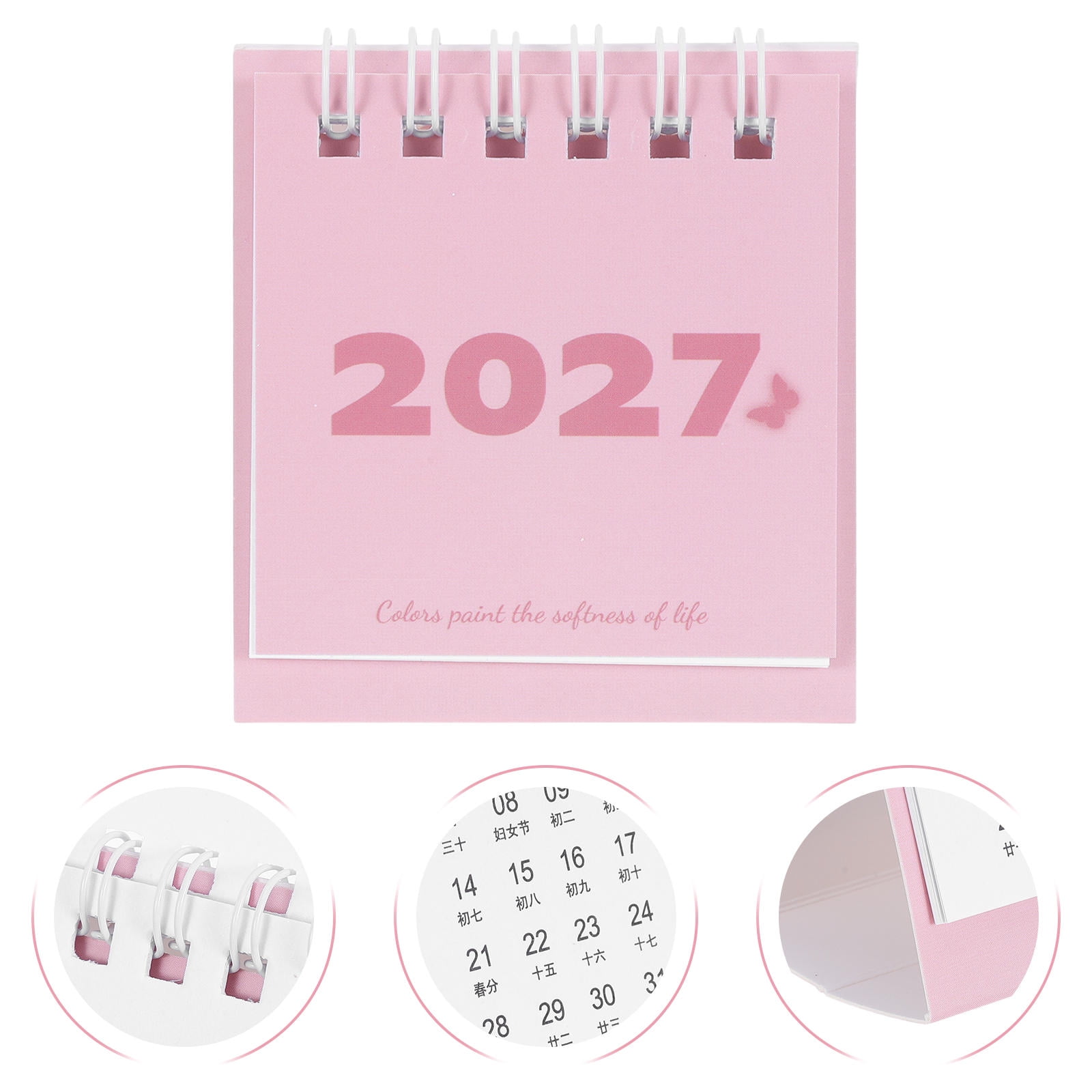 HOOWIFFY Minimalist 2027 Desk Calendar with Thick Tear- Paper Pages Perfect for Home and Office Use