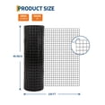 thumbnail image 2 of Chicken Wire Hardware Cloth, Galvanized Welded Wire Mesh Roll, Hot-Dipped Rust Proof and Black Vinyl Coated Chicken Wire Fence for Poultry Coops, Enclosures, 2 of 8