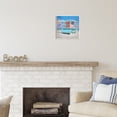 thumbnail image 3 of Stupell Industries Blue Summer Beach Hut Nature Painting Unframed Art Print Wall Art, 12 x 12, 3 of 7