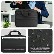 CshidWorld Laptop Bag for 15.6 inch, Computer Bag Laptop Briefcase Men Women, Laptop Shoulder Bag, Work Messenger Bag Business Travel Office, Black