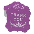 thumbnail image 1 of Inkdotpot Real Silver Foil Bracket Shape Paper Hang Tags Thank You Bridal Shower Favor Tags Pack Of 100, 1 of 6
