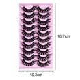 thumbnail image 2 of Pestañas postizas con efecto rizado y esponjoso, pestañas postizas para extensiones de pestañas de maquillaje, paquete de 10 pares, 2 of 5
