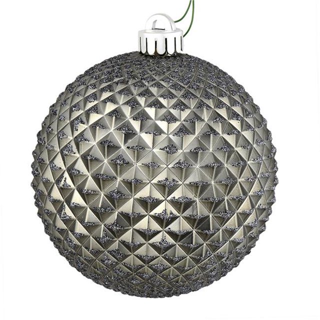Vickerman N188425D 2,75 Po. Ornement Boule Pailletée Durian Calcaire 12 par Sac