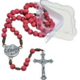 thumbnail image 2 of Pink St Therese of Lisieux Rosary On Cord 12-inch, 2 of 3