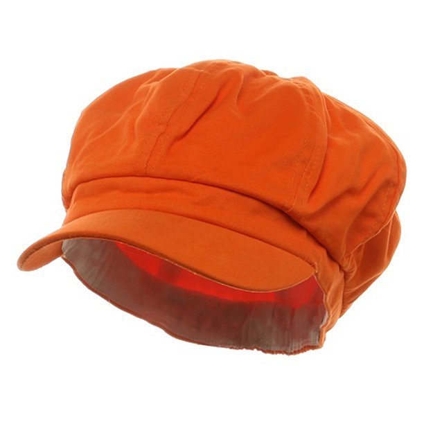 Cotton Elastic Newsboy Cap Orange W15s51f Walmart Com Walmart Com