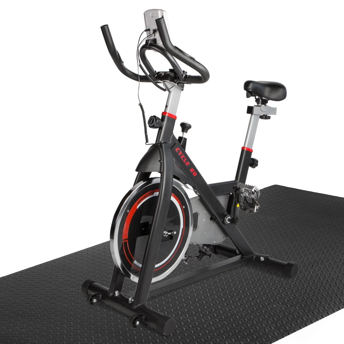 xtremepowerus indoor cycling exercise bike