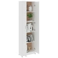 thumbnail image 3 of vidaXL Hallway Wardrobe White 21.65"x9.84"x74.41" Chipboard, 3 of 28