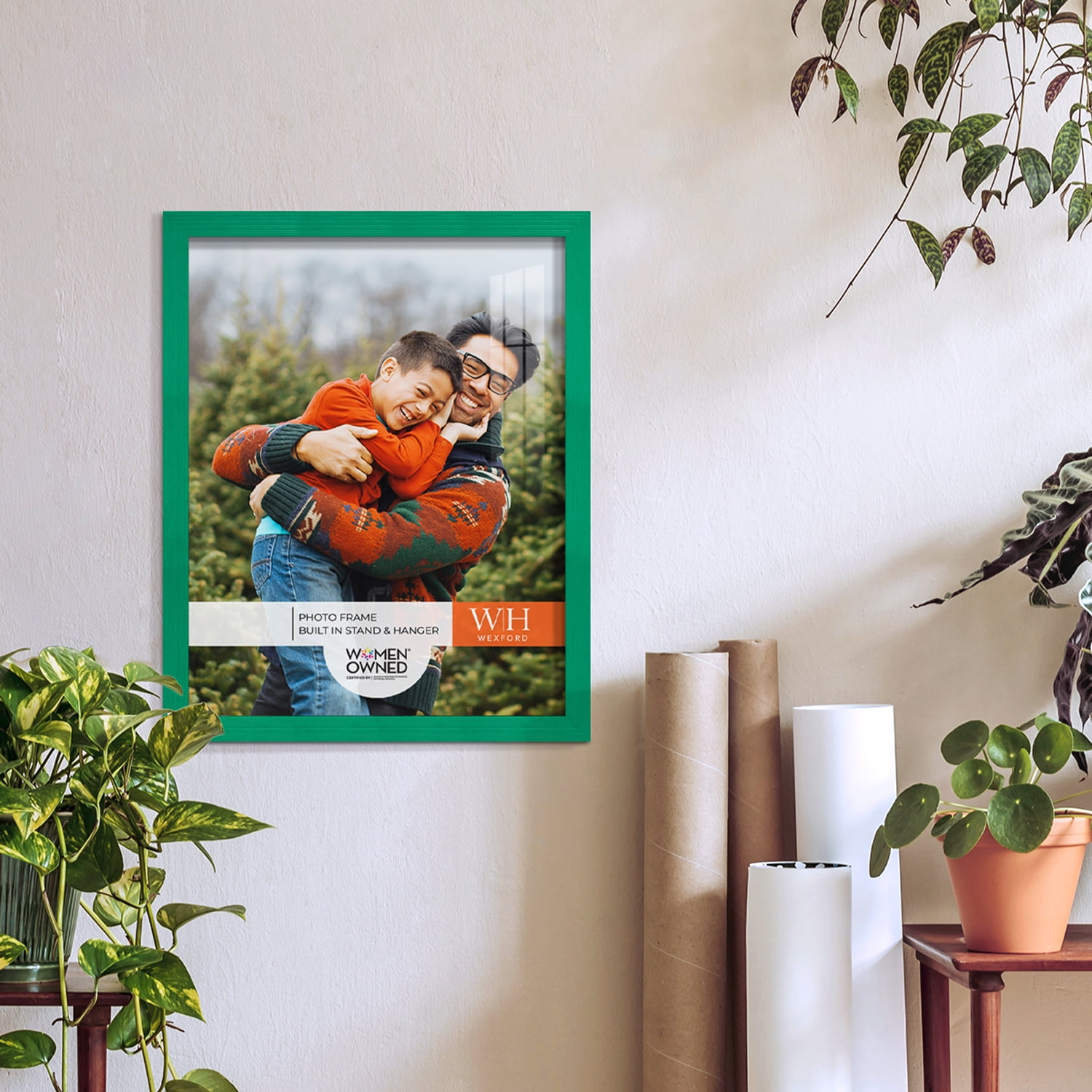 Emerald Green Rustic Picture Frame, 11 x 14