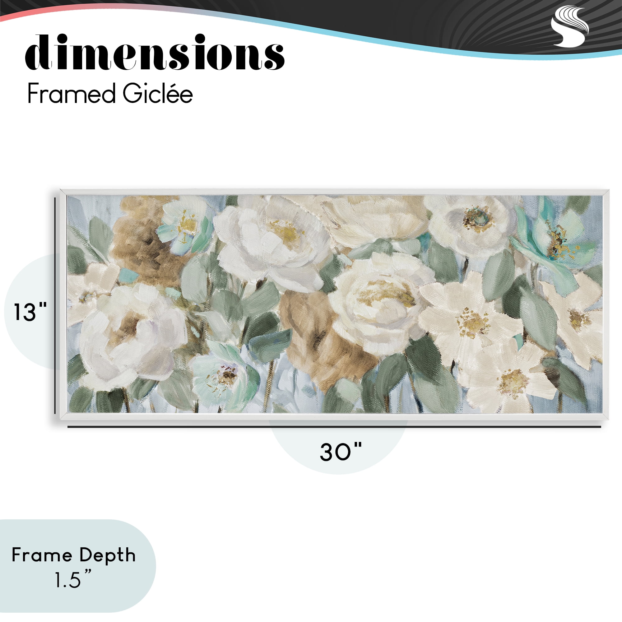 Stupell Industries Promise of Giverny White Framed Giclee Art, design by Lanie Loreth