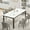 Light gray,1.8m Width 0.9m, variant on 79 in Dining Table for 6, Farmhouse Wooden Kitchen Tables for Family, Rectangular Industrial Style Dining Room Table with Sturdy Metal Frame, Long Desk for Restaurant, Kitchen, Brown,1.8m