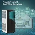 thumbnail image 5 of Gymax 10000 BTU Portable Air Conditioner ASHRAE 3-in-1 AC Unit w/ Humidifier & Sleep Mode Black, 5 of 10