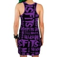 thumbnail image 2 of This Misfits Skull and Logo All Over Print Ladies Racerback Tank Dress (Purple, X-Large (7/8)), 2 of 2