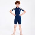 thumbnail image 4 of Traje de baño Eigraketly DIVE SAIL para niños Shorty Neopreno Azul marino XL, 4 of 6