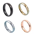 thumbnail image 2 of Amaiiu Unisex Woman Man Fashion Steel Ring Decoration Jewelry Delicate Rings Casual Accessory for Engagement Party Daily Working Gold, 2 of 9