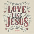 thumbnail image 2 of Blessed Girl Womens Boyfriend T-Shirt Love Like Jesus Western, 2 of 4