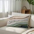 thumbnail image 3 of Sage Green Ombre Queen Size Pillow Cover, Pillowcase Protectors with Zipper, Breathable Decorative Throw Pillow Case Cover, Modern Abstract Geometric Art Pillow Shams for Couch Sofa 20x30Inch, 3 of 8