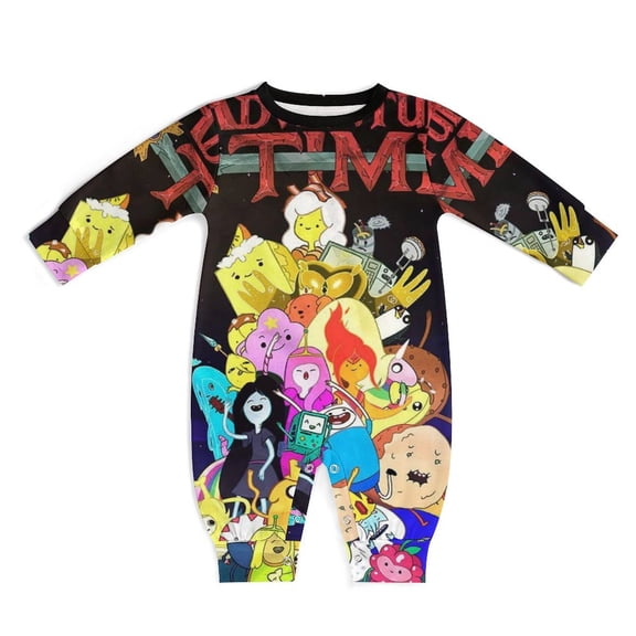 Adventure Time Unisex Baby Boy Girl Rompers Long Sleeve Infant Jumpsuits Babies' Outfits Fall Winter Clothes 0-3M