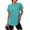 Aqua, variant on Womens Workout Tops Short Sleeve Activewear T-Shirts Quick Dry Breathable Gym Running Yoga Athletic Wear