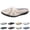 Beige, variant on Women All-Match Hollow Breathable Flats Summer Slippers,Slip-on Round Toe Non-Slip Softsole Lightweight Comfortable Orthotic Dressy Leather Loafer Beige