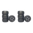 thumbnail image 1 of Vogacara Neumáticos de coche RC 1/16 1/12 1/14 montaje de piezas de repuesto de coche para Wltoys 124017 2piezas Negro, 1 of 6
