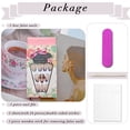 thumbnail image 4 of Nude French Press on Nails Coffin Longitud media Black Bow Fake Nails, Full Cover Ballerina Faux Acrylic Nails Zhivalor HMYH844, 4 of 4