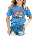 thumbnail image 4 of EHQJNJ Hauts, T-Shirts et Blouses pour Filles, Mode Décontractée Imprimée, Col Rond, Manches Courtes, T-Shirt Blanc pour Enfants, 4 of 4