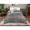thumbnail image 3 of Superior Basketweave Plush Down Alternative Comforter, Full/ Queen, Charcoal, 3 of 13