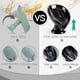 thumbnail image 3 of Soap Dish, Ceramic Soap Holder Self Draining Leaf Shape Bar Soap Holder, Marble Look Black Drain Soap Dish Holder for Bathroom, Easy to Clean Keeps So, 3 of 4