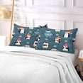 thumbnail image 5 of Coolnut Christmas Penguins Pattern Pillowcase, Super Soft Pillow Shams Covers, Plush Cozy Pillow Cases with Zipper, 21" X 54"（485） Home Decor Gifts, 5 of 6