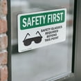 thumbnail image 4 of (2 Pack) Safety Glasses Required Beyond With Symbol OSHA Safety First Sign, 4 of 7