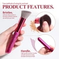 thumbnail image 3 of Set de brochas de maquillaje BS-MALL, 14 unidades, fibra sintética con esponja, 3 of 6