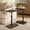 Walnut-2 pack, variant on Artmeer 360 Degree Swivel TV Tray Table for Couch Adjustable Height Sofa Side C Table Laptop Desk with Phone Tablet Slot Small Space, Natural, 2 pack