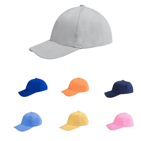Mens Cotton Solid Color Baseball Cap Lightweight Outdoor Sun Protection Hat