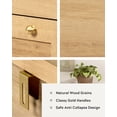 thumbnail image 3 of Joyyskill Mid Century Modern 6 Drawer Dresser 47" Wide Chest of Drawers Wooden Storage Dresser Organizer TV Stand, Natural Oak, 3 of 8