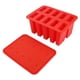 thumbnail image 3 of Molde para helado de gel de sílice de 10 celdas para hacer paletas heladas con 50 palitos (rojo), 3 of 9
