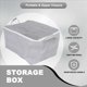 thumbnail image 4 of 5X Caja de Almacenamiento Tridimensional Caja de Almacenamiento para el Hogar con Organizador de Ventana Tela Plegable Almacenamiento de Armario de Gran Capacidad 30L, 4 of 9