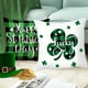 thumbnail image 1 of de almohada para el día de San Patricio, 18 x 18 pulgadas, decoración de San Patricio, funda de almohada, funda de cojín de alg Estilo6 Soledad funda de almohada a cuadros de búfalo, 1 of 7