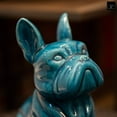 thumbnail image 4 of Ceramic Figurine Gloss Finish Turquoise 9"H -62, 4 of 6