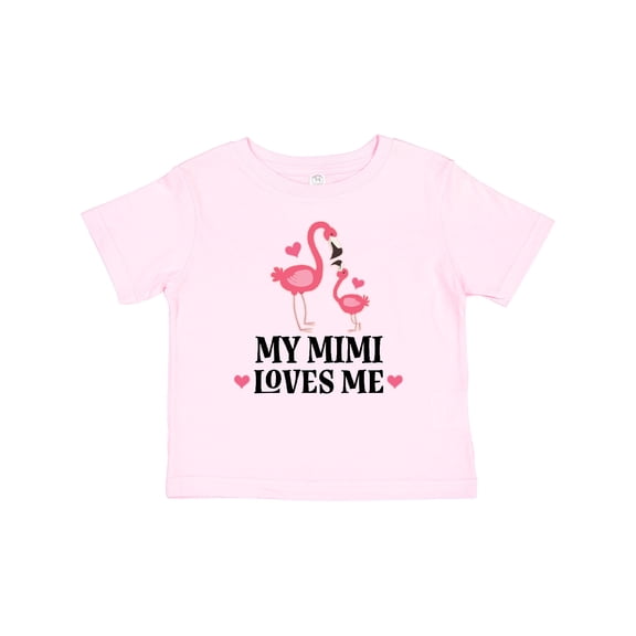 Inktastic My Mimi Loves Me Flamingo Girls Baby T-Shirt