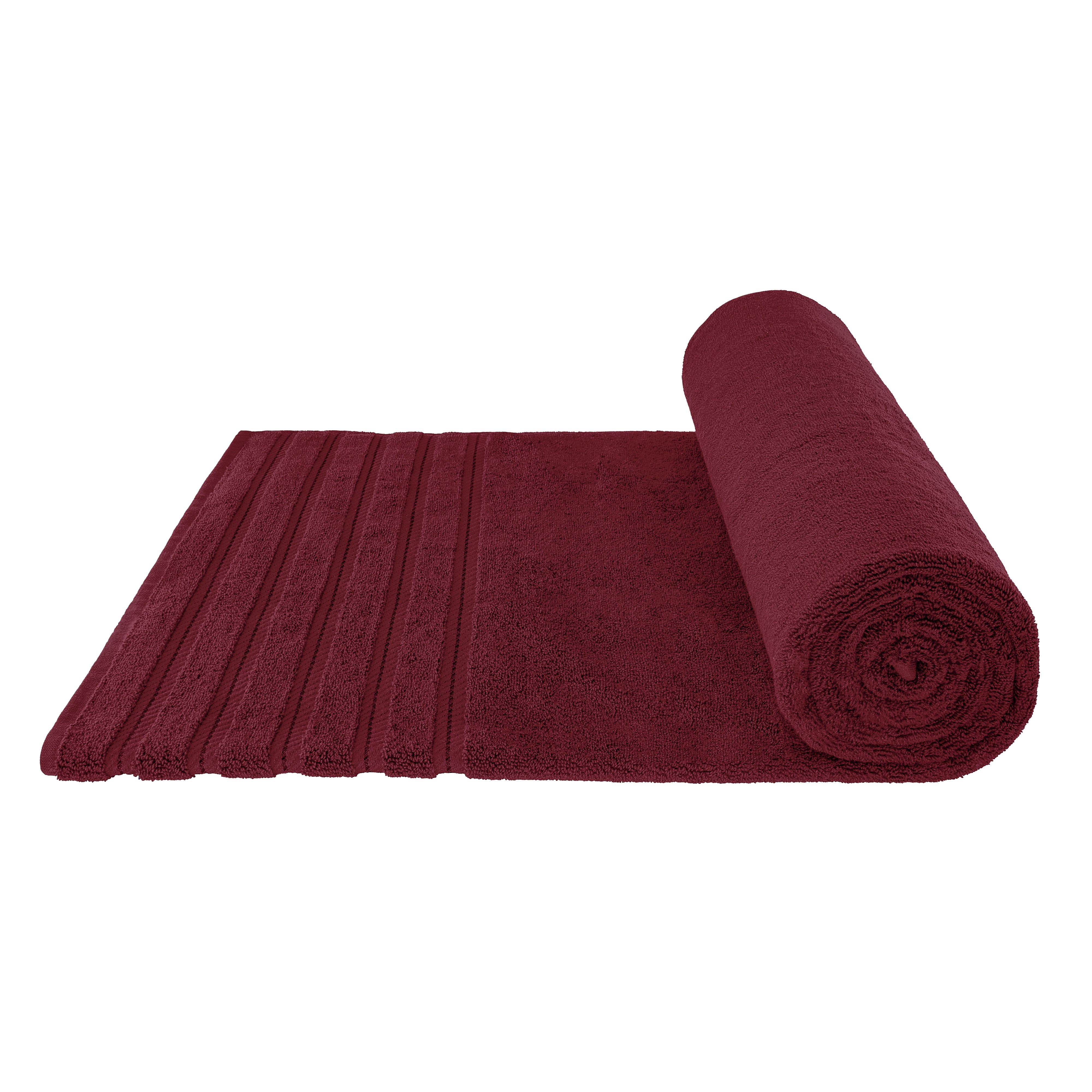 American Soft Linen Bath Sheet 35x70 Inch 100% Turkish Cotton Bath Towel Sheets - Bordeaux Red