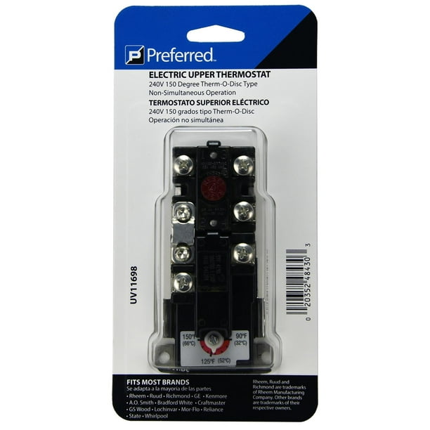 Termostato Eléctrico Universal Rheem Tornillos 220V para Boiler