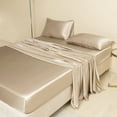 thumbnail image 4 of Pure Mulberry Silk 22 Momme Seamless 4-Piece Sheet Set, 4 of 10