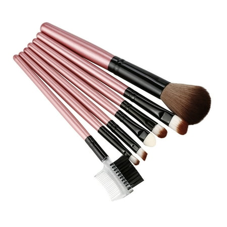 HSMQHJWE Pink Makeup Brush Set Makeup brush set aluminum practical partiesadult Travel Hairbrush