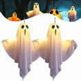 thumbnail image 3 of Uxgjfwu Glowing Ghost Hanging Decor 2 Pack, Halloween Light Up Bendable Phantom, Outdoor Indoor Party Hanging Ornament, 3 of 6