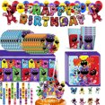 thumbnail image 2 of Critters sonrientes Catnap decoración de fiesta de cumpleaños globo Banner pastel Topper vajilla suministros de fiesta Baby Shower, 2 of 5